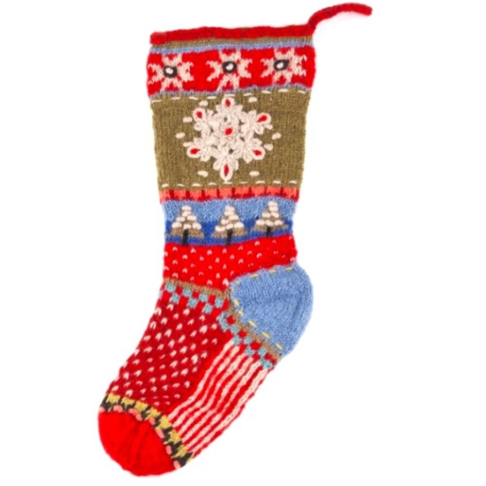 Hjemby Handcrafted Wool Knit Stocking